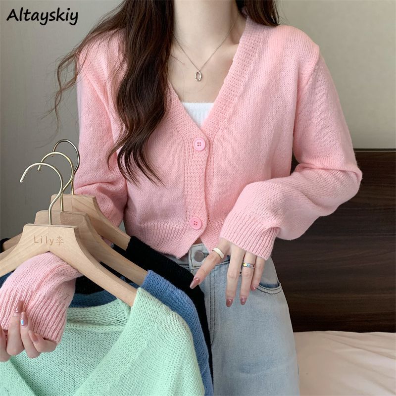 Summer Clothing Aesthetic - Cardigan curto para mulheres, cardigan fino,