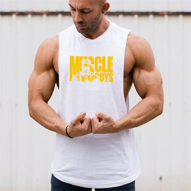Summer Clothing Drop - Camisetas Sem Mangas Muscleguys para Homens,