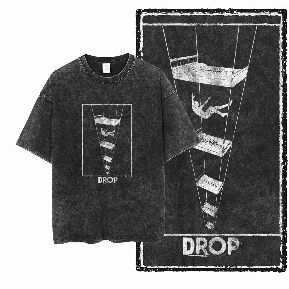 Summer Clothing Drop - Camiseta Oversized Vintage Lavada com Arte