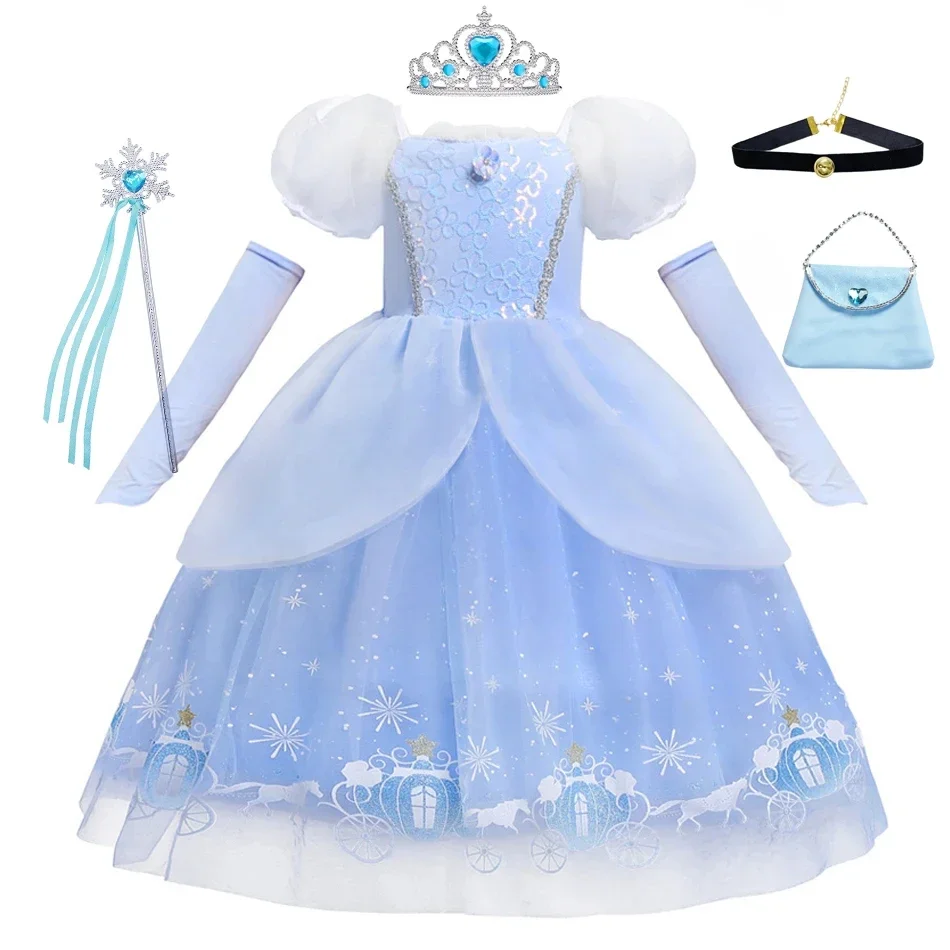 Cinderela princesa cosplay ves - Summer Clothing Kids avaliação e preço
