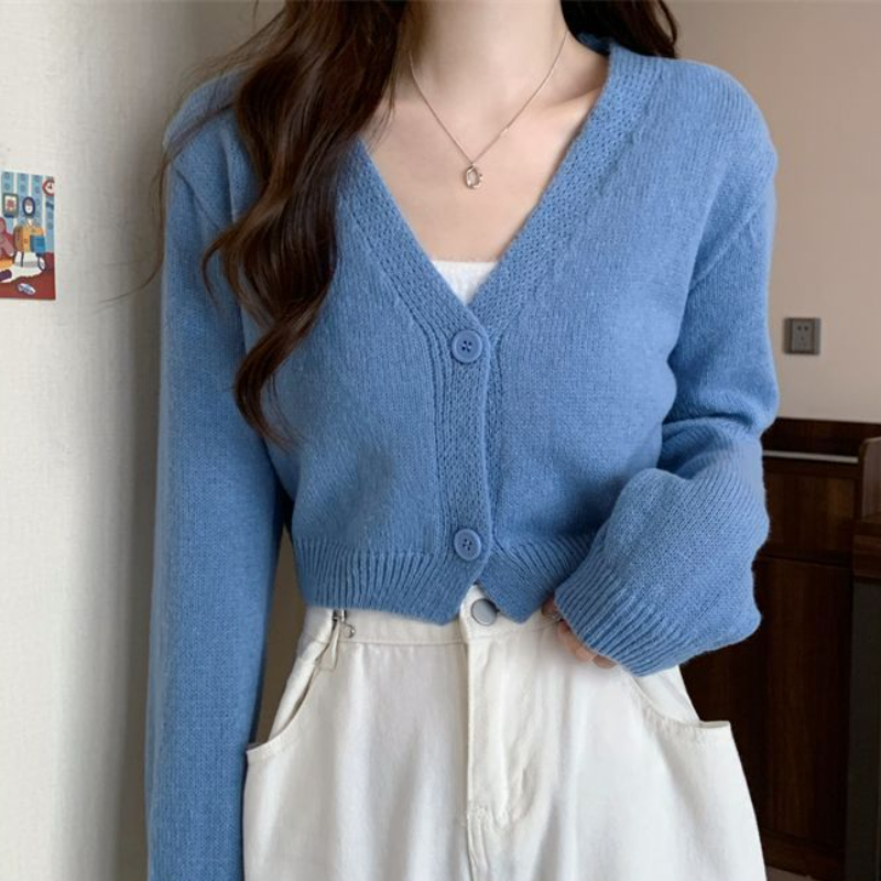 Cardigan curto para mulheres,  - Summer Clothing Aesthetic avaliação e preço