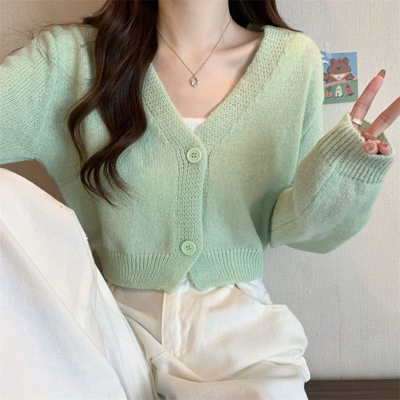 Cardigan curto para mulheres,  - Summer Clothing Aesthetic avaliação e preço