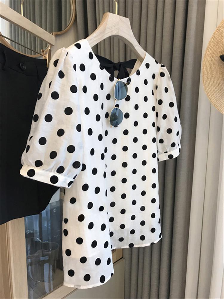 Blusas de bolinhas femininas e - Summer Clothing Aesthetic avaliação e preço