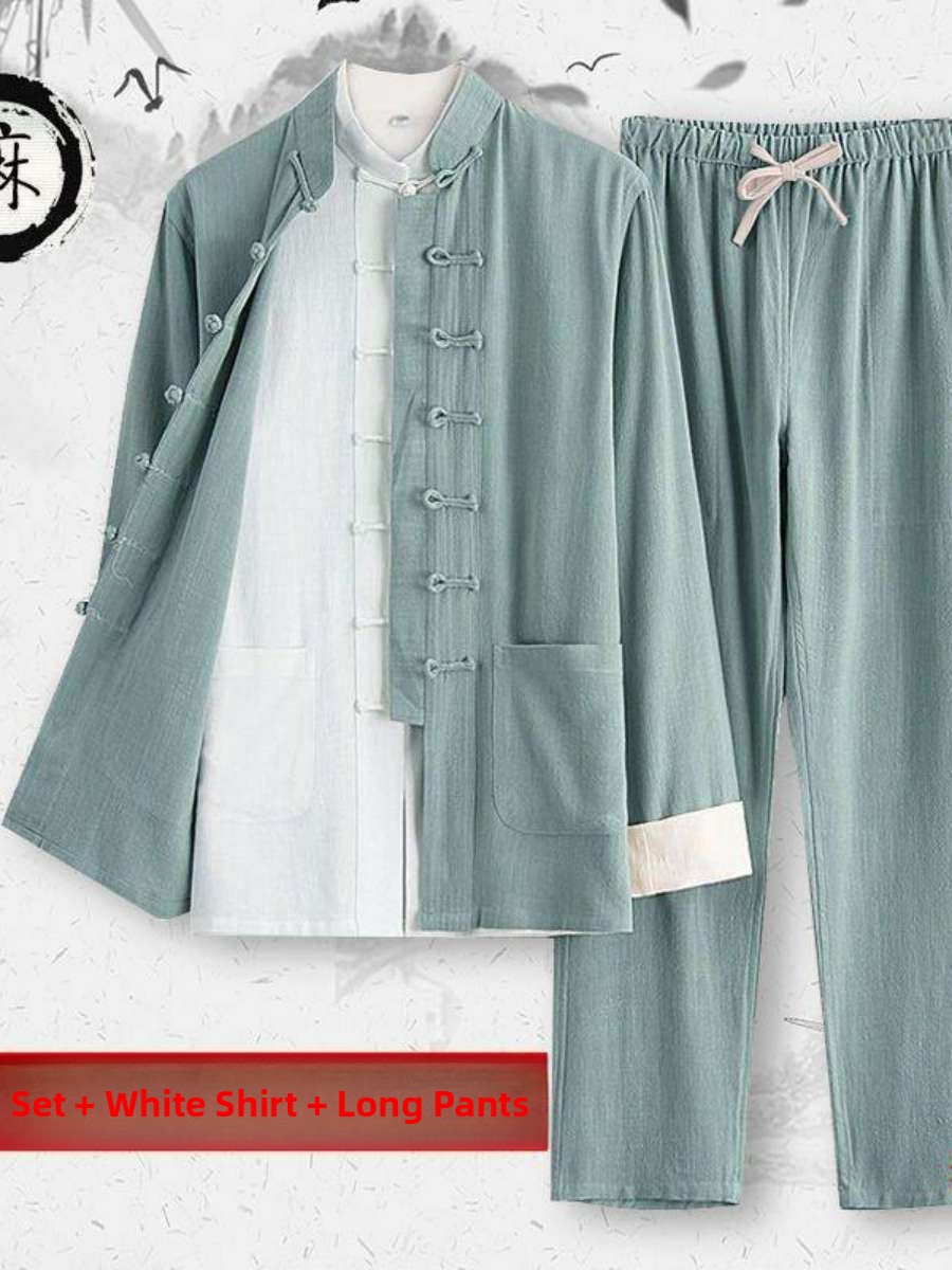 Novo Conjunto de Traje Chinês  - Summer Clothing Staples avaliação e preço