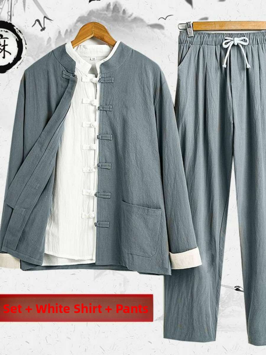 Novo Conjunto de Traje Chinês  - Summer Clothing Staples avaliação e preço