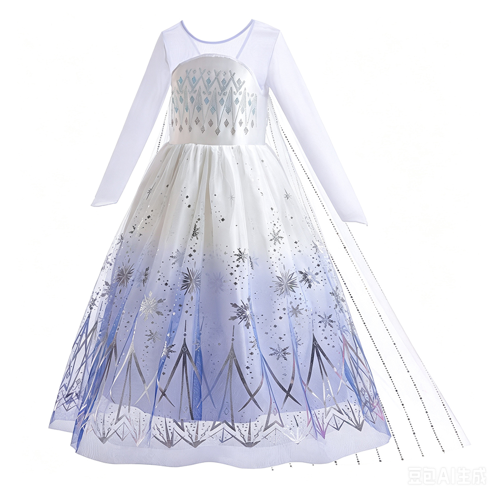 Vestidos Brancos da Elsa para  - Summer Clothing Kids avaliação e preço