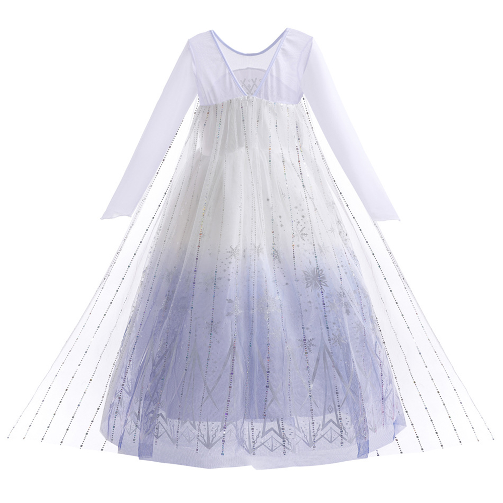 Vestidos Brancos da Elsa para  - Summer Clothing Kids avaliação e preço
