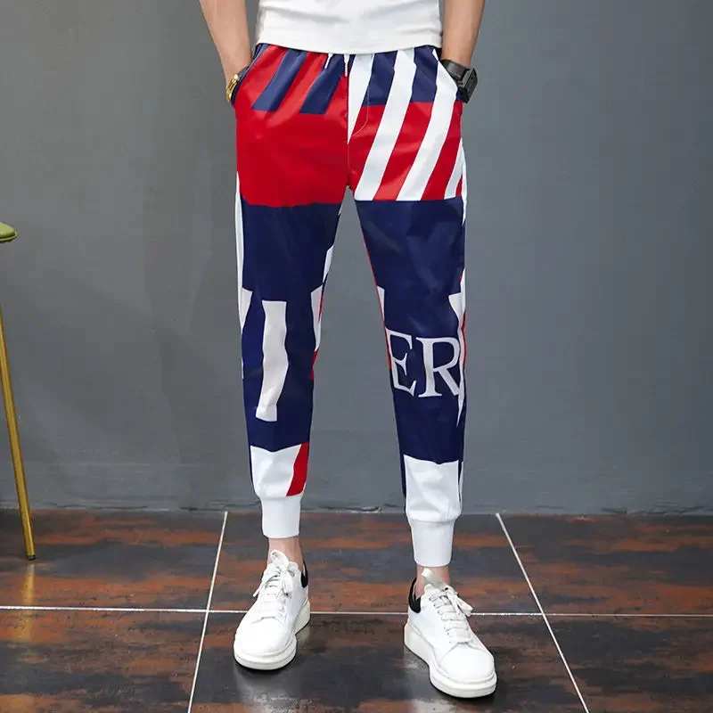 Slim Fit Poliéster Calças Casu - Summer Clothing Aesthetic avaliação e preço