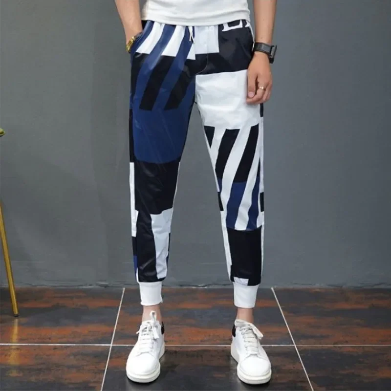 Slim Fit Poliéster Calças Casu - Summer Clothing Aesthetic avaliação e preço