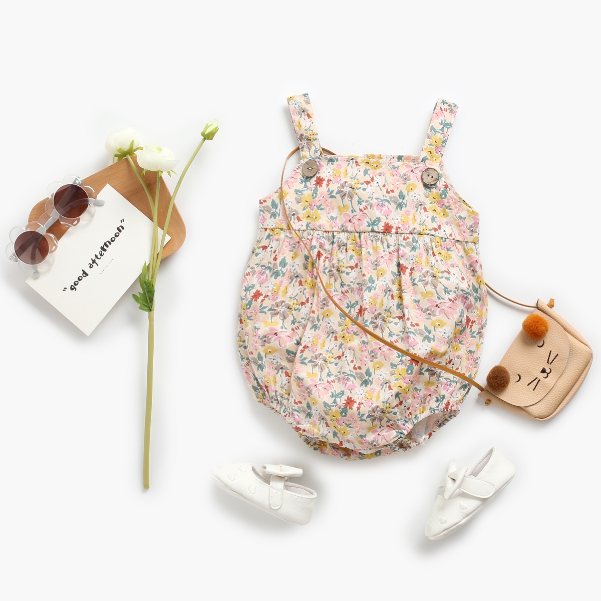 Bodysuits com alça para bebês, - Summer Clothing Pk avaliação e preço