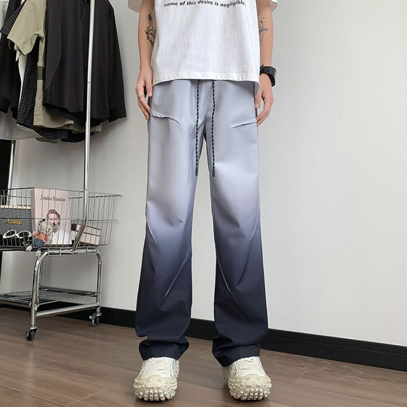 Contrast Color Baggy Men's Cas - Summer Clothing Aesthetic avaliação e preço