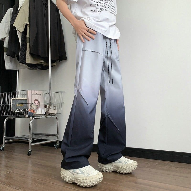 Contrast Color Baggy Men's Cas - Summer Clothing Aesthetic avaliação e preço