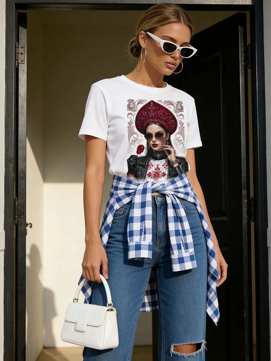 Camiseta Feminina Branca com E - Summer Evenings Clothing avaliação e preço