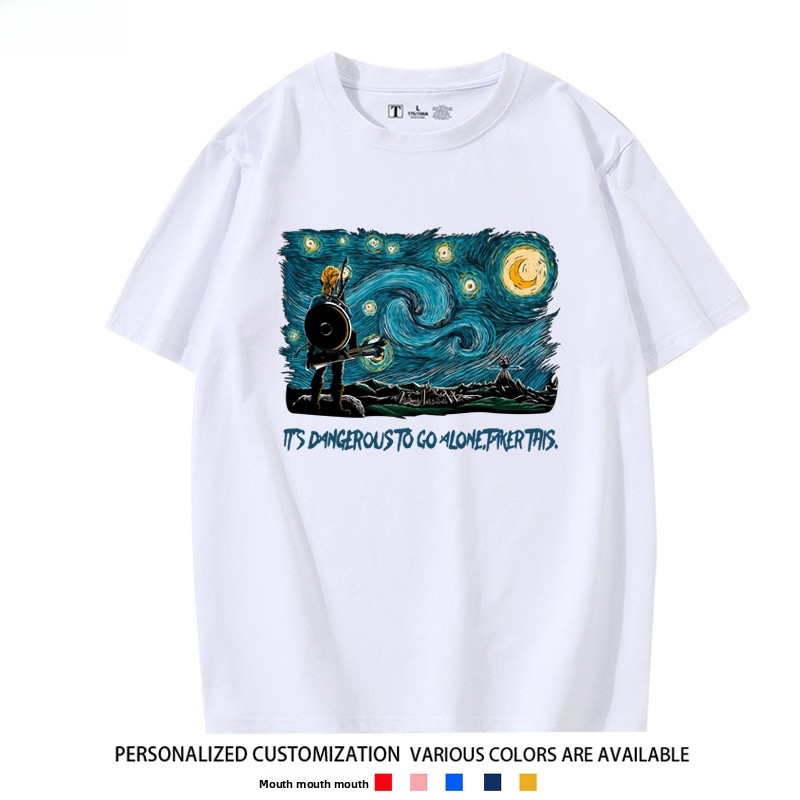   Camiseta Unissex de Algodão  - Summer Clothing Staples avaliação e preço