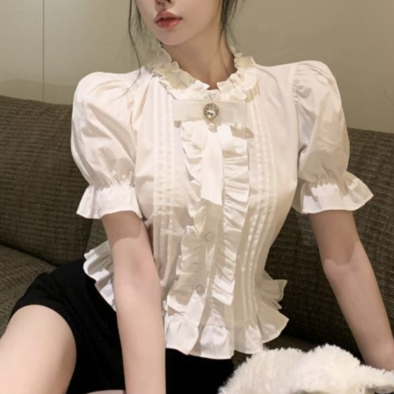 Camisas de manga bufante mulhe - Summer Clothing Aesthetic avaliação e preço